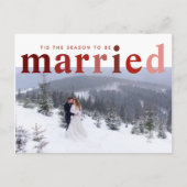 今シーズンは写真結婚したで結婚す ポストカード (正面)