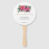 今シーズンは冬のピンク結婚したのクリスマス ハンドファン (裏面)