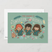 今シーズンは友達と仲良し ポストカード (正面/裏面)