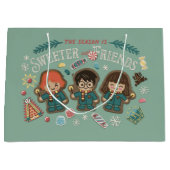 今シーズンは友達と仲良し ラージペーパーバッグ (正面)