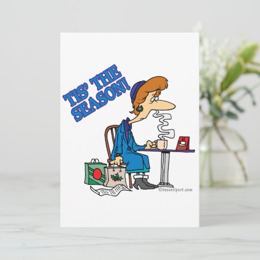 今シーズンは買い物客を疲れさせるクリスマスたち シーズンカード (スタンド正面)