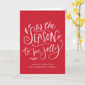 「今シーズンは赤いすてき休日だ カード (黄色い花)