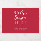 「今シーズンは赤いすてき休日だ リキュールボトルラベル (シングルラベル)