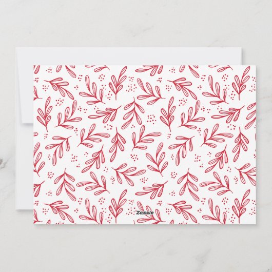 『今シーズンは赤いすてき写真 シーズンカード (裏面)