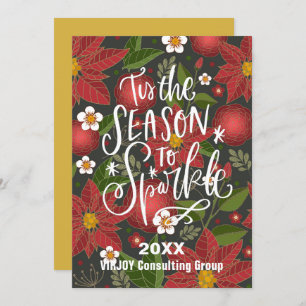 今シーズンは赤いポインセチア事業を輝かせる シーズンカード