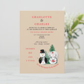 今シーズンは赤結婚した黒の格子柄 招待状 (スタンド正面)