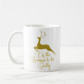 今シーズンは金ゴールドトナカイのすてきクリスマス コーヒーマグカップ (左)