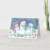 今シーズンは雪だるますてきだおもしろい シーズンカード (正面)