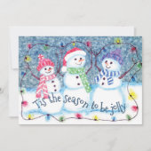 今シーズンは雪だるますてきだおもしろい シーズンカード (正面)