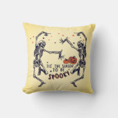 今シーズンは黄色いハロウィン不気味になる クッション (正面)