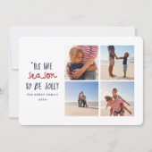 今シーズンは3回のフォトファミリークリスマス シーズンカード (正面)