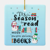 「今シーズンよ読りダスティンスティーブンスの本 セラミックオーナメント (裏面)