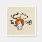 今シーズン不気味は面白いハロウィーンだ スタンダードカクテルナプキン (正面)