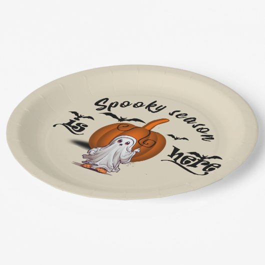 今シーズン不気味は面白いハロウィーンだ ペーパープレート (アングル)