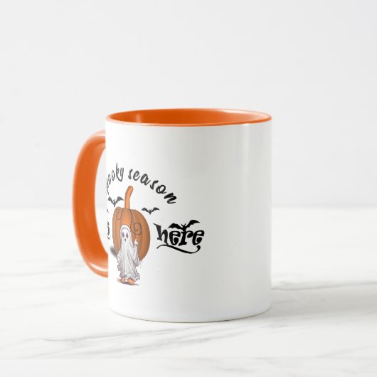 今シーズン不気味は面白いハロウィーンだ マグカップ (正面左)