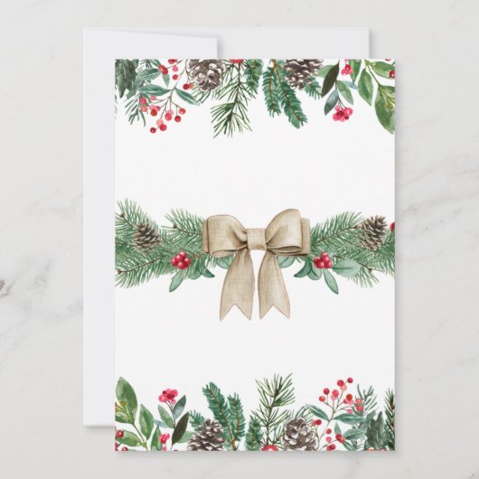 今シーズン2 |冬の雪だるま2回目の誕生日 招待状 (裏面)