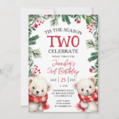 今シーズン2 | Polar Bears 2nd誕生日 招待状 (正面)