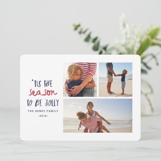 今シーズン3回のフ数々のォトファミリークリスマス シーズンカード (スタンド正面)