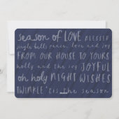 今シーズン3回のフ数々のォトファミリークリスマス シーズンカード (裏面)