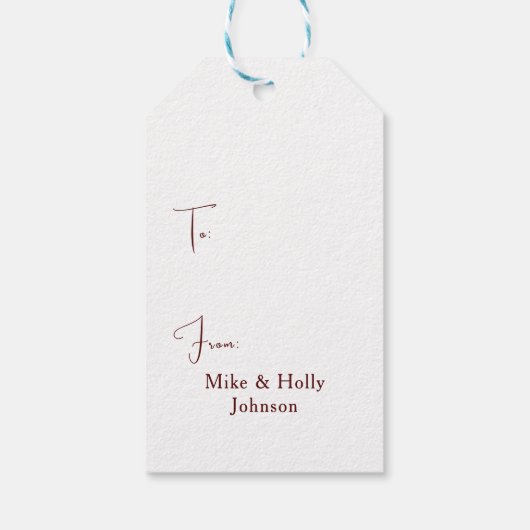 今シーズン ギフトタグ (裏面)