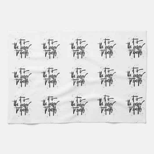 **今シーズン**クリスマスキッチンタオル輝く キッチンタオル (横)