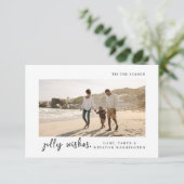 今シーズン |シンプルクリスマスカード サンキューカード (スタンド正面)