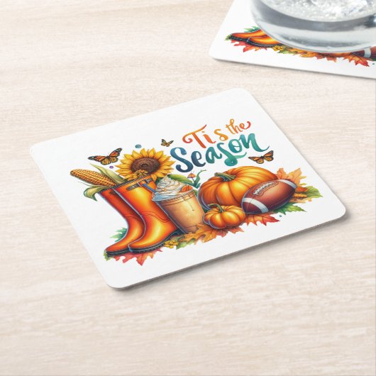 今シーズン スクエアペーパーコースター (アングル)