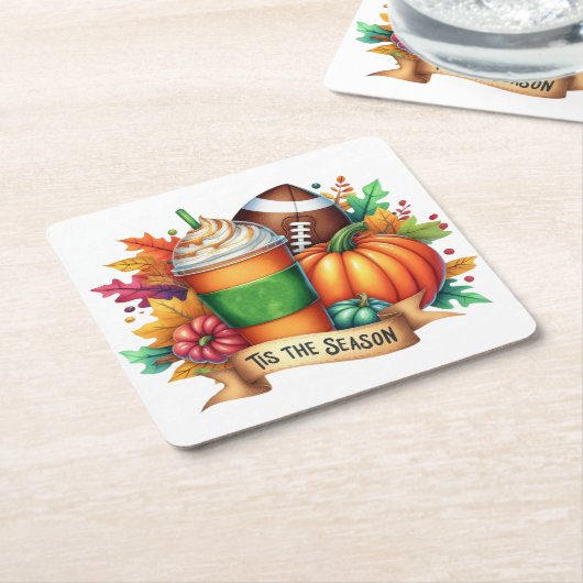 今シーズン スクエアペーパーコースター (アングル)