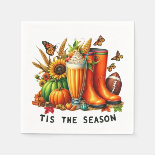 今シーズン スタンダードカクテルナプキン (正面)