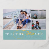 今シーズン |写真航海のクリスマスフォイルH 箔シーズンカード (正面)