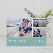 今シーズン |写真航海のクリスマスフォイルH 箔シーズンカード (立ち正面)