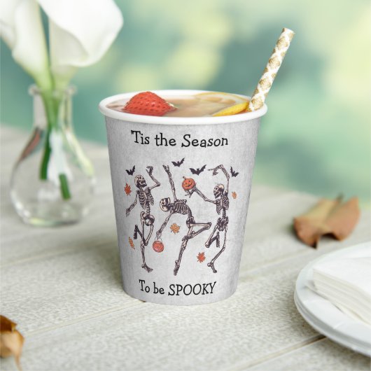 今シーズン – 踊り不気味スケルトン 紙コップ (インサイチュ)