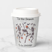 今シーズン – 踊り不気味スケルトン 紙コップ (正面)