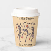 今シーズン – 踊り不気味スケルトン 紙コップ (裏面)