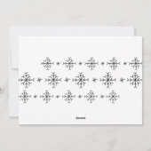 今シーズン |雪のモダン結晶の写真 シーズンカード (裏面)