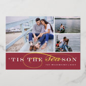 今シーズン | 3フォトクリスマ航海のス 箔シーズンカード (正面)