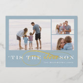 今シーズン | 3フォトクリスマ航海のス 箔シーズンカード (正面)