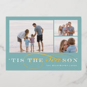 今シーズン | 3フォトクリスマ航海のス 箔シーズンカード (正面)