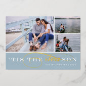 今シーズン | 3フォトクリスマ航海のス 箔シーズンカード (正面)