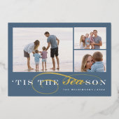 今シーズン | 3フォトクリスマ航海のス 箔シーズンカード (正面)