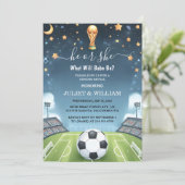 今チームボールピッチおもしろいサッカーフィールド性別の明け方 招待状 (スタンド正面)