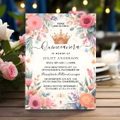 今ティアラファミリーラテンアメリカ系女性ガーリースペインのキンセアニェラ 招待状