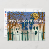 今ハロウィーンの招待状 インビテーションポストカード (正面/裏面)