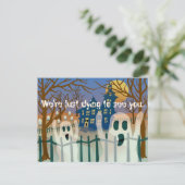 今ハロウィーンの招待状 インビテーションポストカード (スタンド正面)