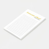 今パーソナライズされたはもしない場合は黄色のto doリスト ポストイット (アングル)