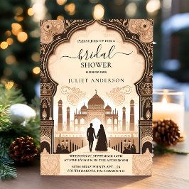 今ヒンディヘナメンディインディアンスタイルブライダルシャワー 招待状