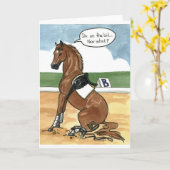 今ビットの馬の芸術何 カード (黄色い花)