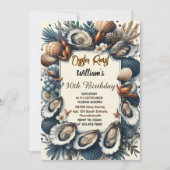 今ビーチシーフードパールオイスターロースト30th誕生日 招待状 (正面)