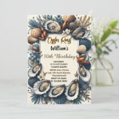 今ビーチシーフードパールオイスターロースト30th誕生日 招待状 (スタンド正面)