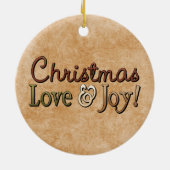 今ピカピカしているギンガーブレッド少年 セラミックオーナメント (裏面)